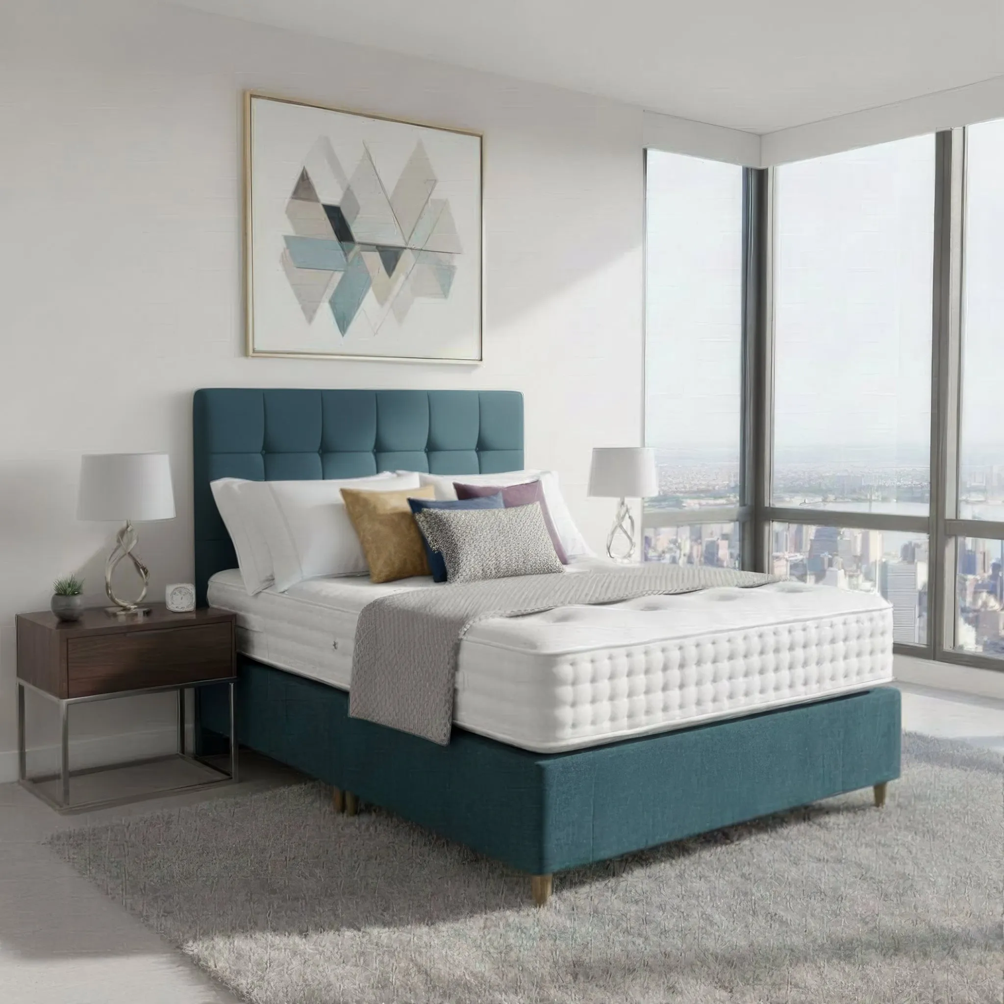 Broadway Double Bed Frame - Blue product
