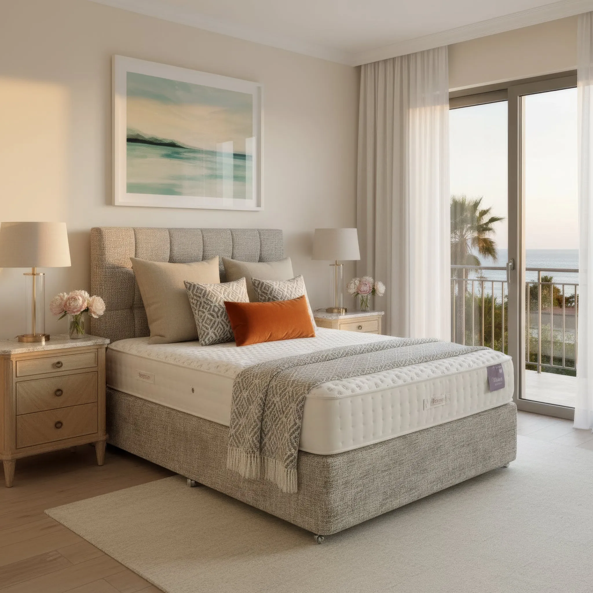 Broadway Double Bed Frame with Storage - Light Grey product