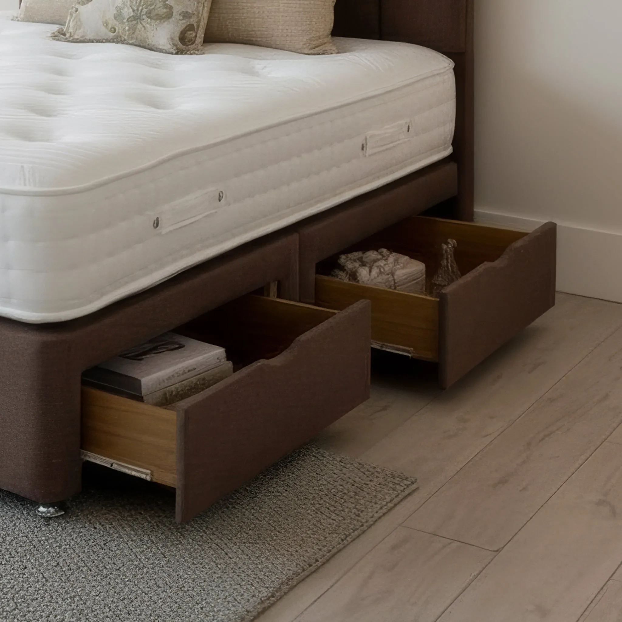 Broadway Single Bed Frame with Storage - Dark Grey alternate view