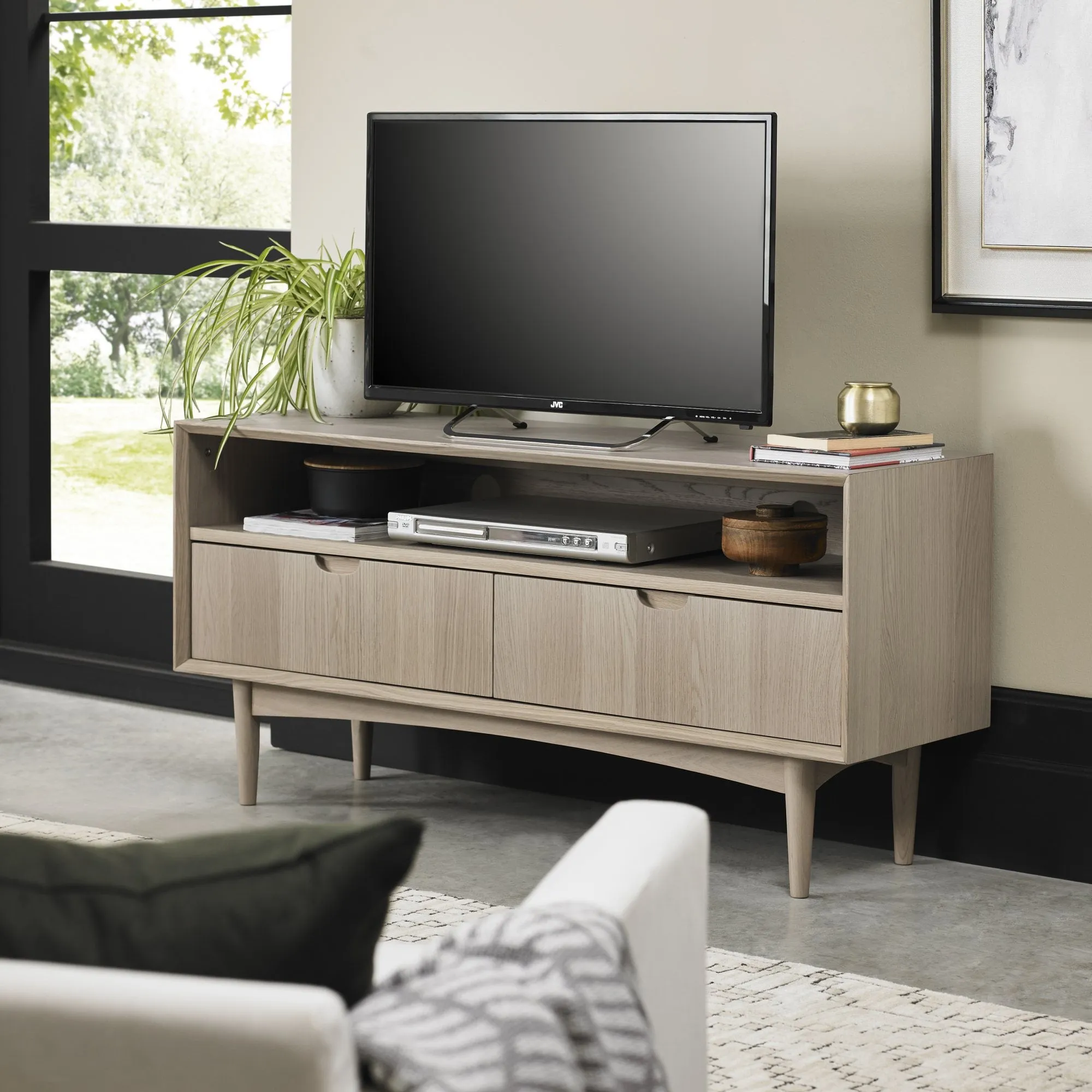 Brondby Entertainment Unit - Light Oak, Oak Veneer product