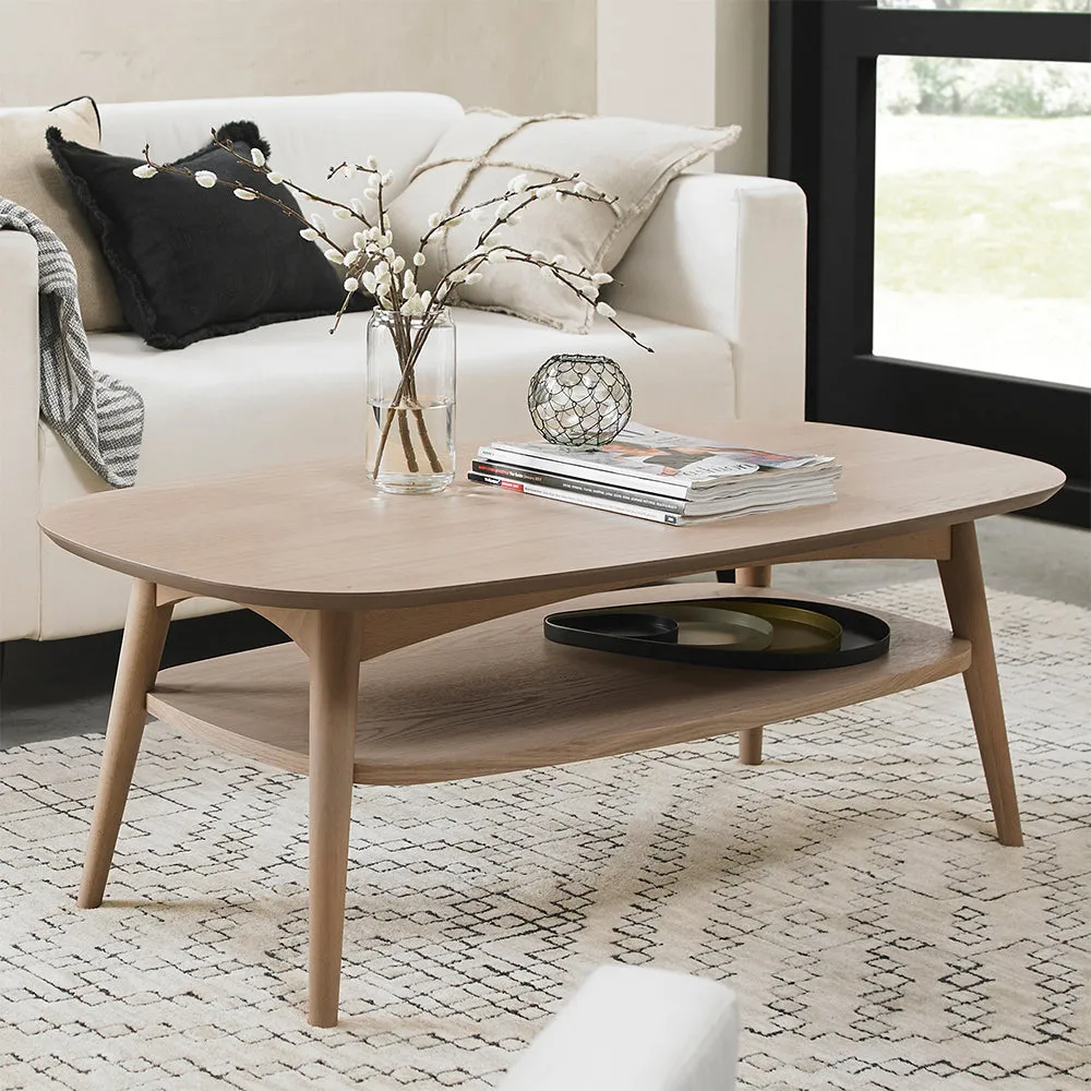 Brondby Scandi Oak Coffee Table with Shelf product