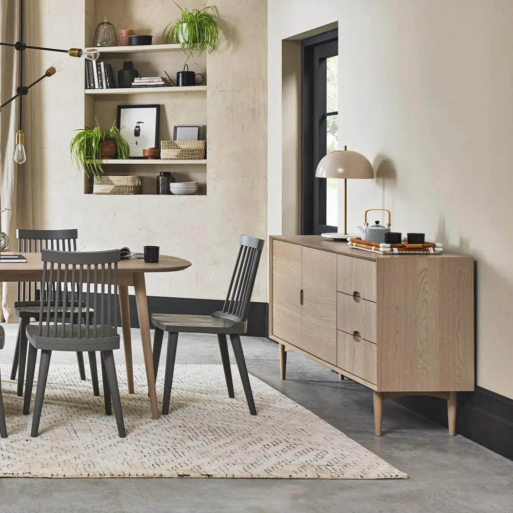 Brondby Scandi Oak Wide Sideboard alternate view