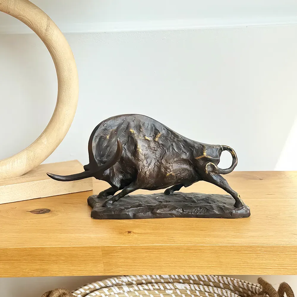 Bronze Bull Sculpture - Bronze, Resin product