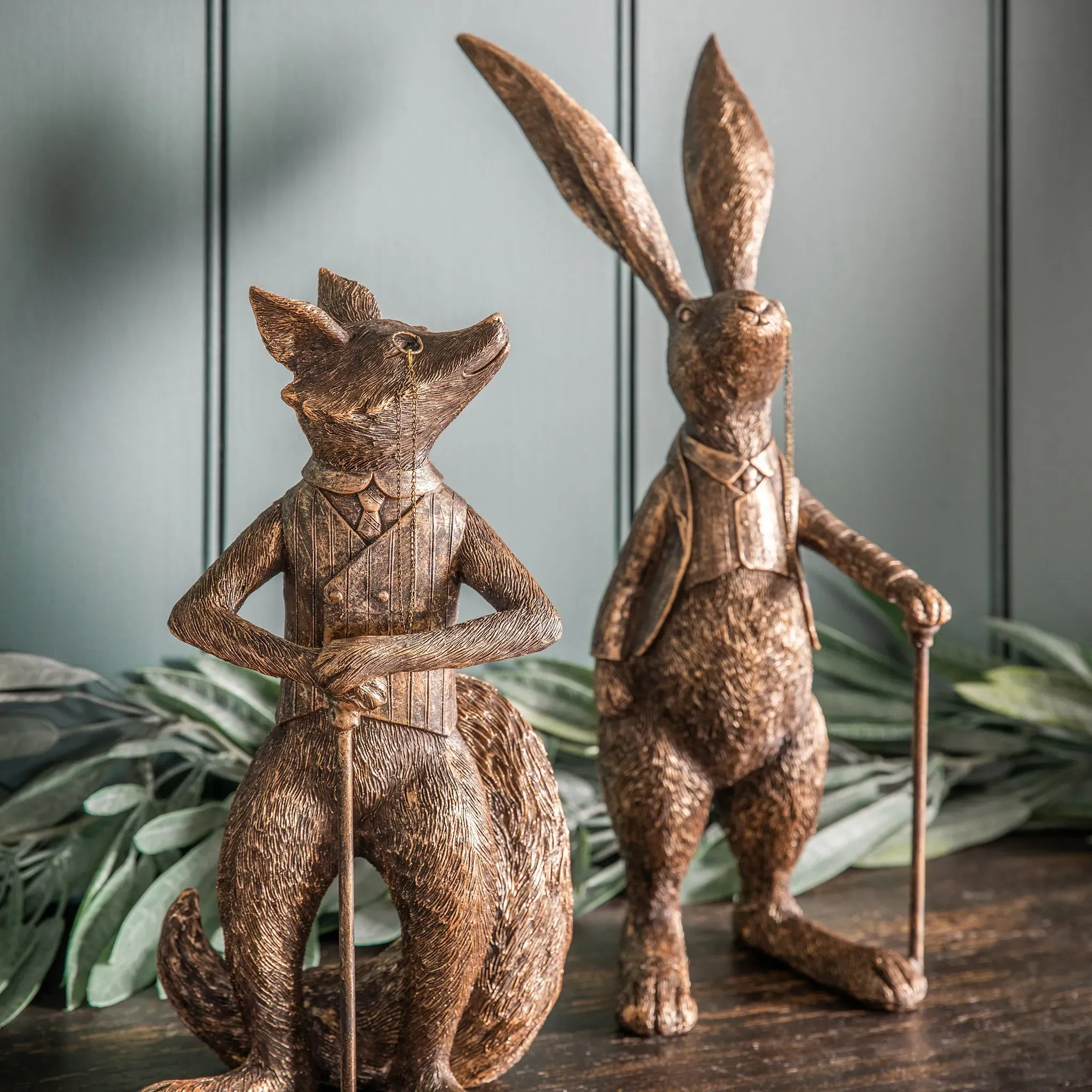 Bronze Hare Ornament - Bronze, Resin alternate view