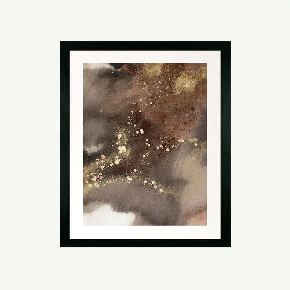 Cafe Au Lait Sparkle I Wall Art - Black, Glass product