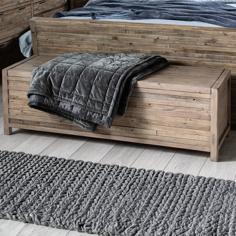 Camia Grey Blanket Box - Recycled Solid Wood product