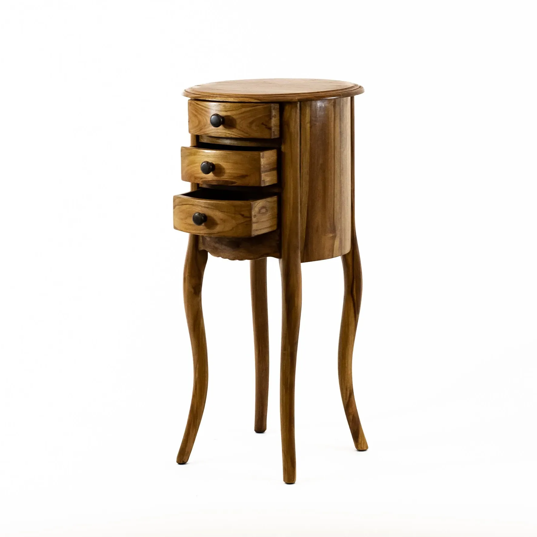 Cavendish Round Table with Storage - Teak alternate view