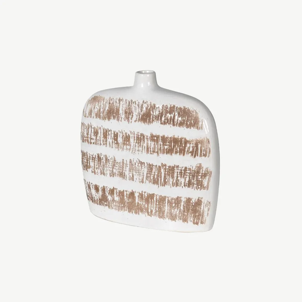 Ceramic Stripe Scribble Vase product