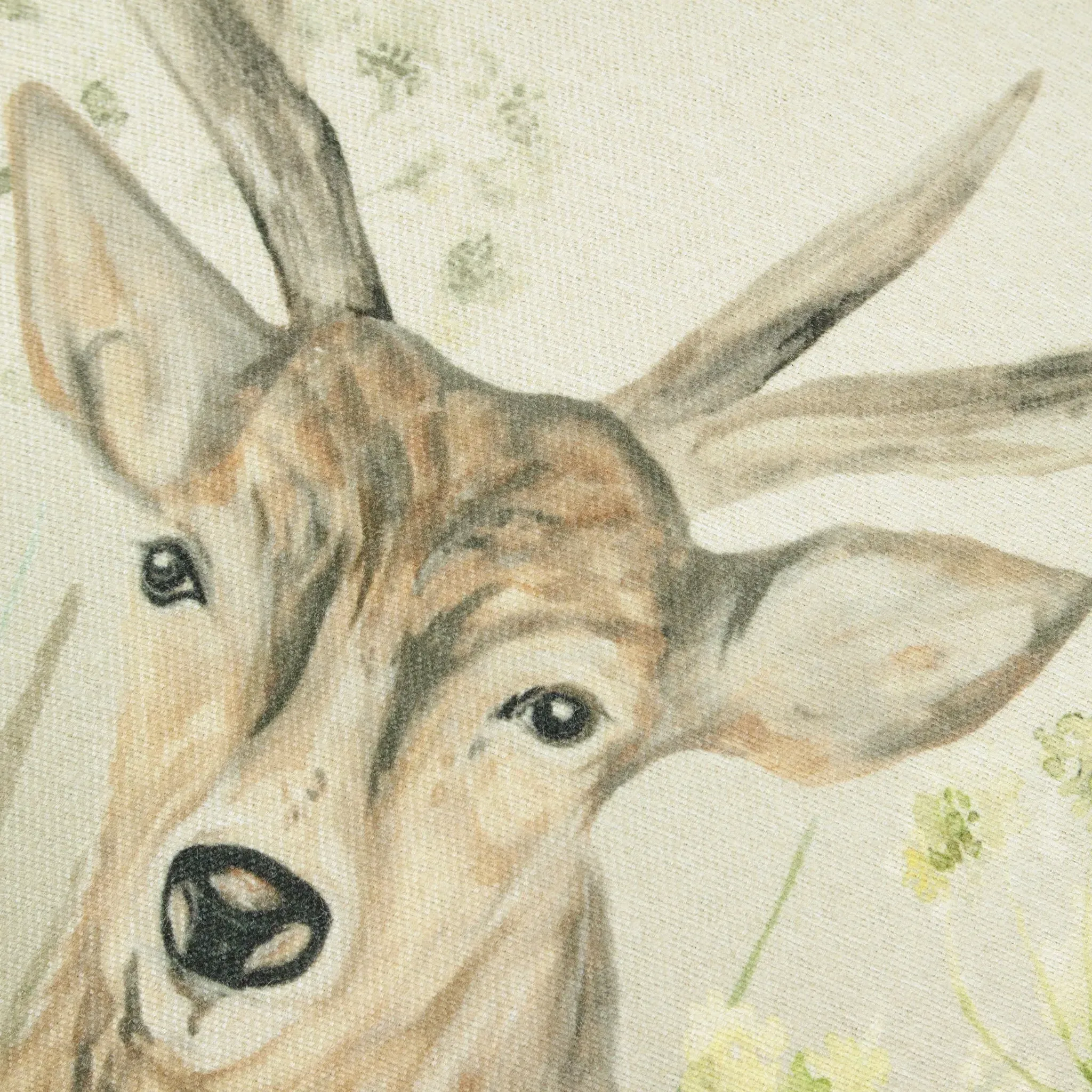 Cervus Stag Cushion - Tartan Reverse, Feather Filled alternate view
