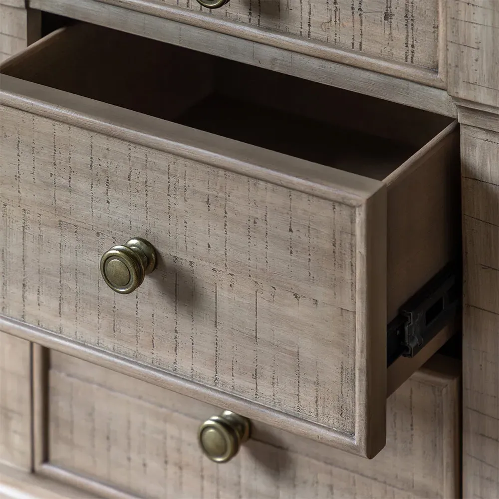 Cheviot 3 Drawer Bedside Table - Pine alternate view