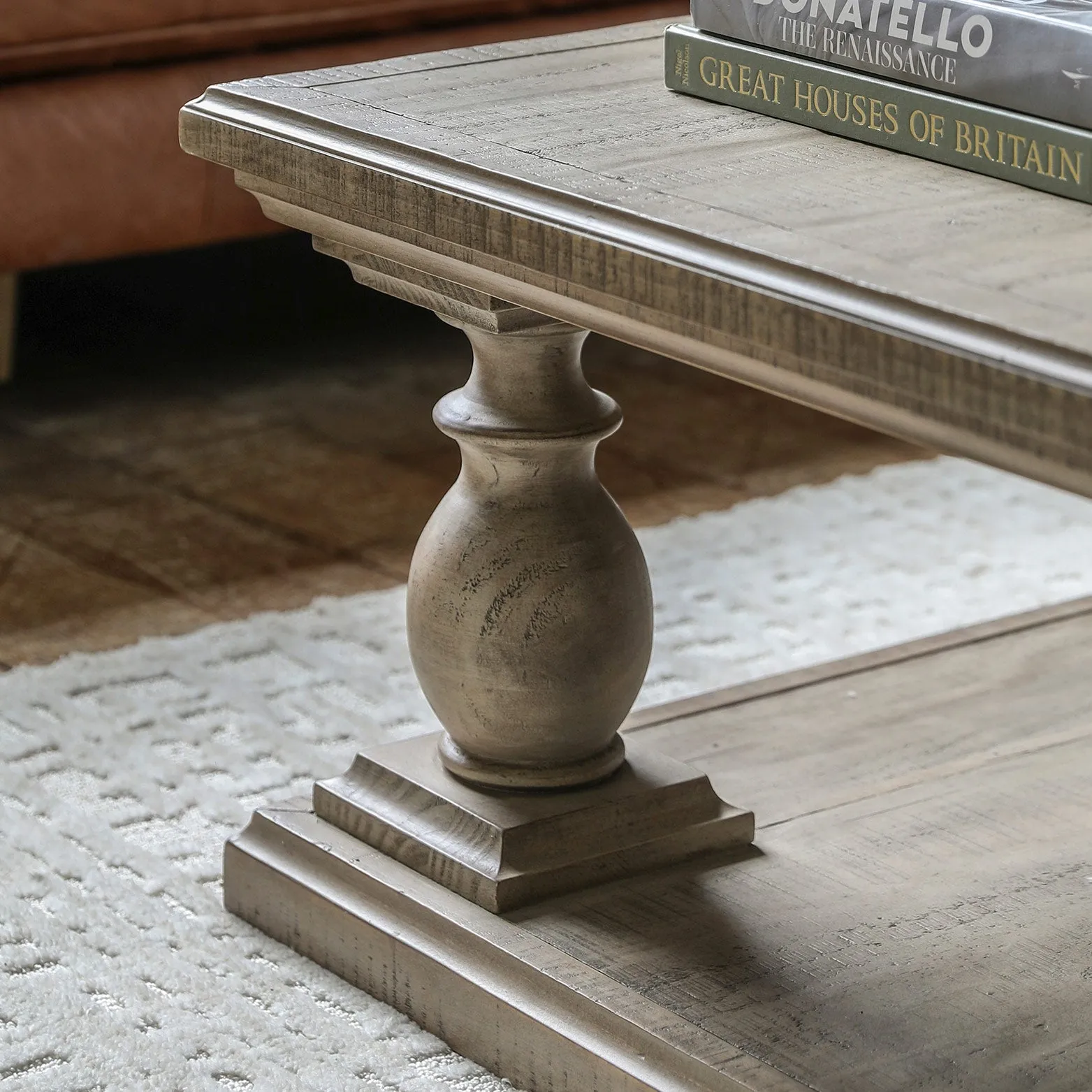 Cheviot Square Coffee Table - Pine alternate view
