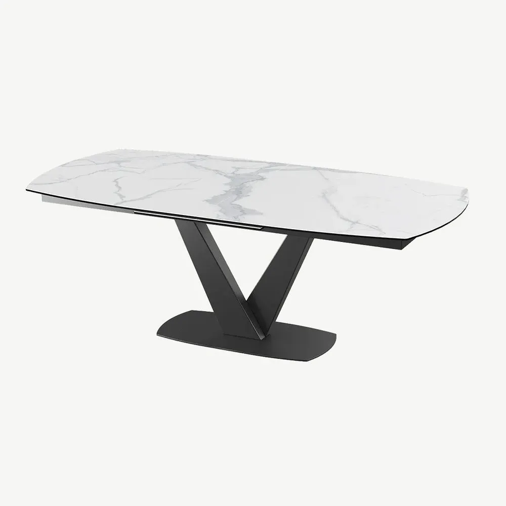 Columbia Extendable Dining Table - Oak, Ceramic product
