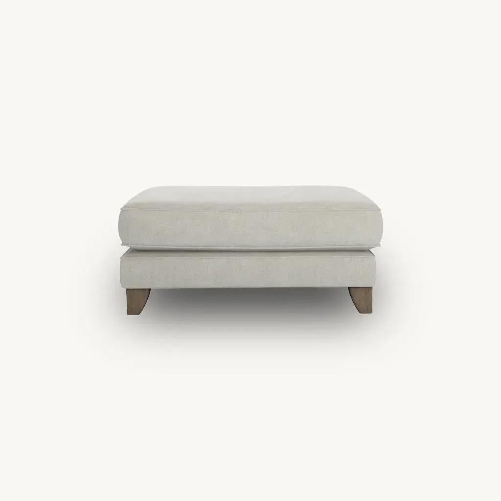 Columbine Footstool - Natural, Chenille product