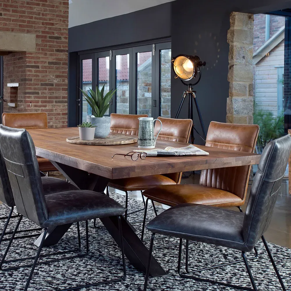 Cooper Dining Chair - Grey, Faux Leather alternate view