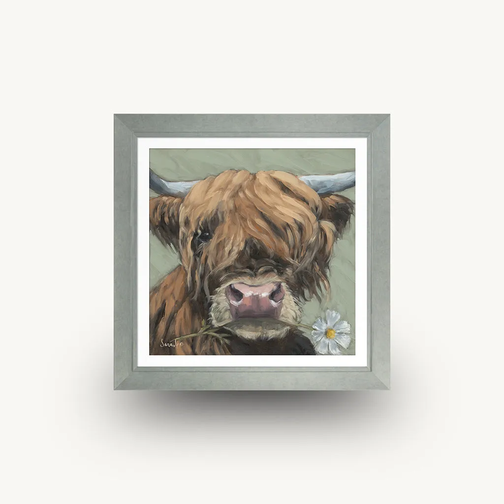Daisy Framed Wall Art - Grey product
