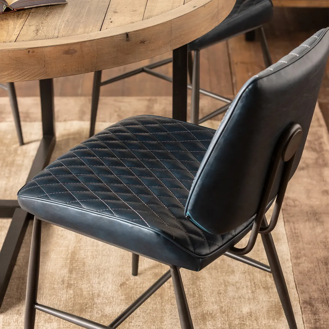 Dalton Dining Chair - Dark Blue alternate view