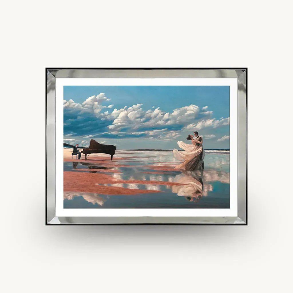 Dancing in the Clouds Framed Wall Art - Silver product