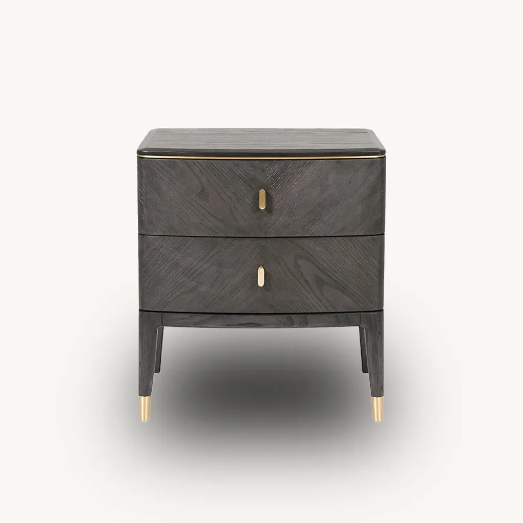 Dante Bedside Table with Storage - Black product