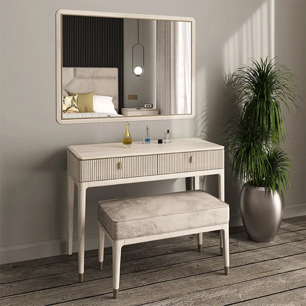 Dante Dressing Table Set with Mirror & Stool - Beige product