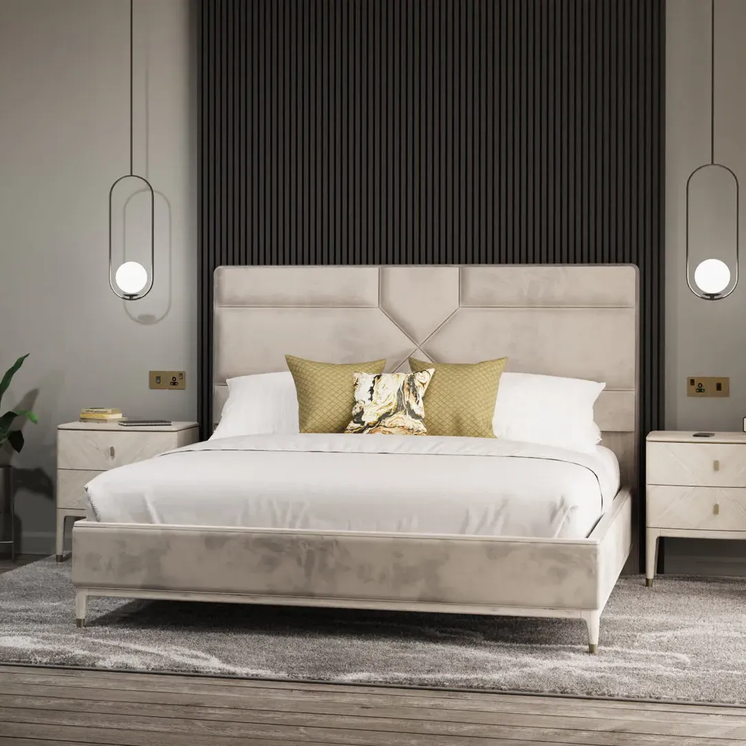 Dante King Size Bed Base - Beige product
