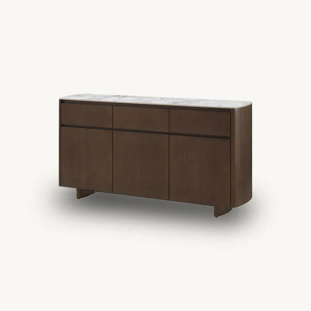 Delphin Sideboard - Sintered Stone Top, Wood Veneer alternate view