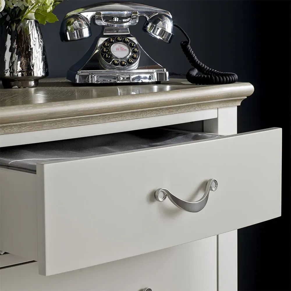 Dieppe 4 Drawer Chest - Grey, Washed Oak alternate view