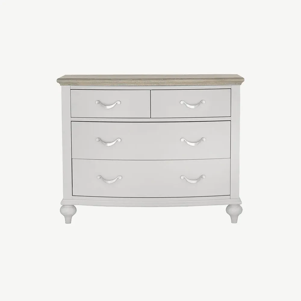 Dieppe 4 Drawer Chest - Grey, Washed Oak product