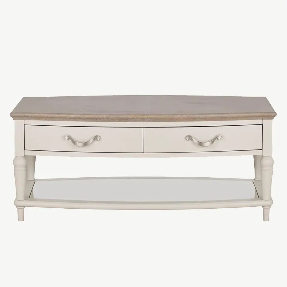 Dieppe Coffee Table with Storage - Grey, Oak alternate view