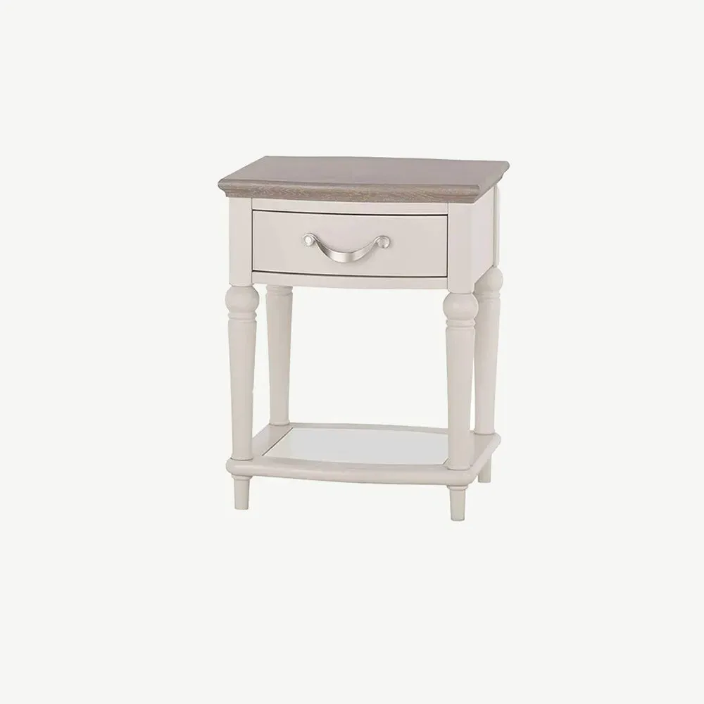 Dieppe Lamp Table - Grey, Washed Oak alternate view