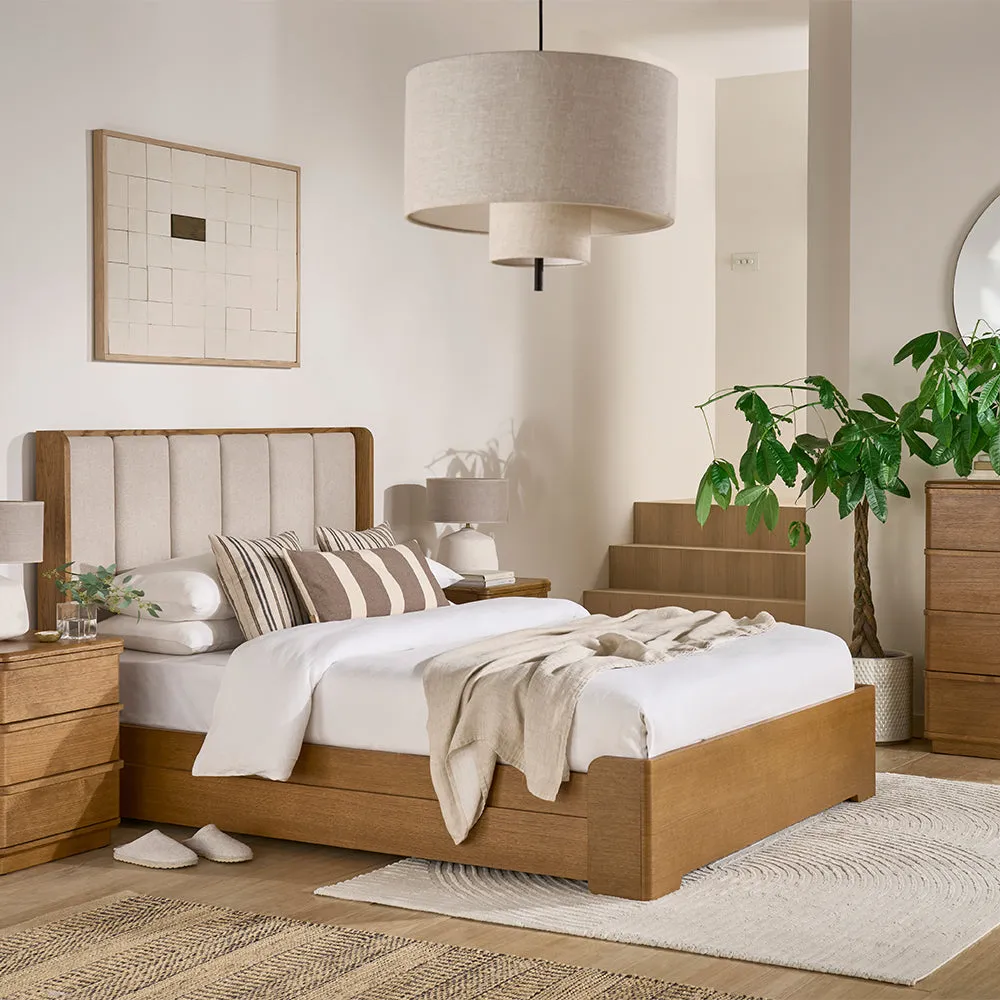Dixie King Size Bed Frame - Oak, Solid Wood product