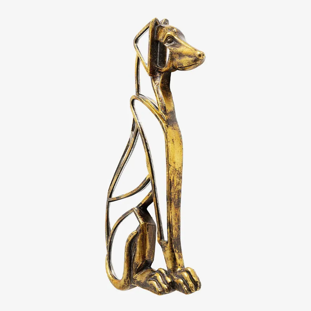 Dog Shaped Wall Mirror - Gold product