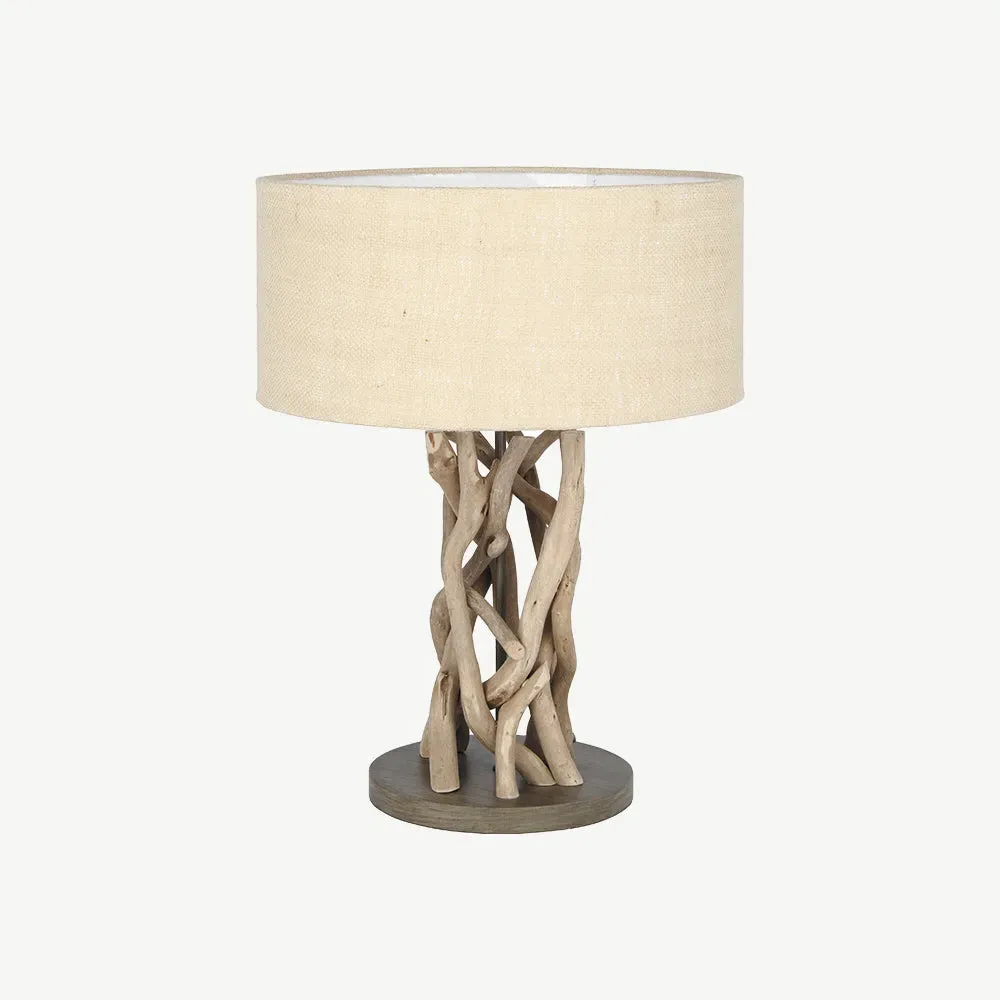 Driftwood Table Lamp - Natural, Jute alternate view