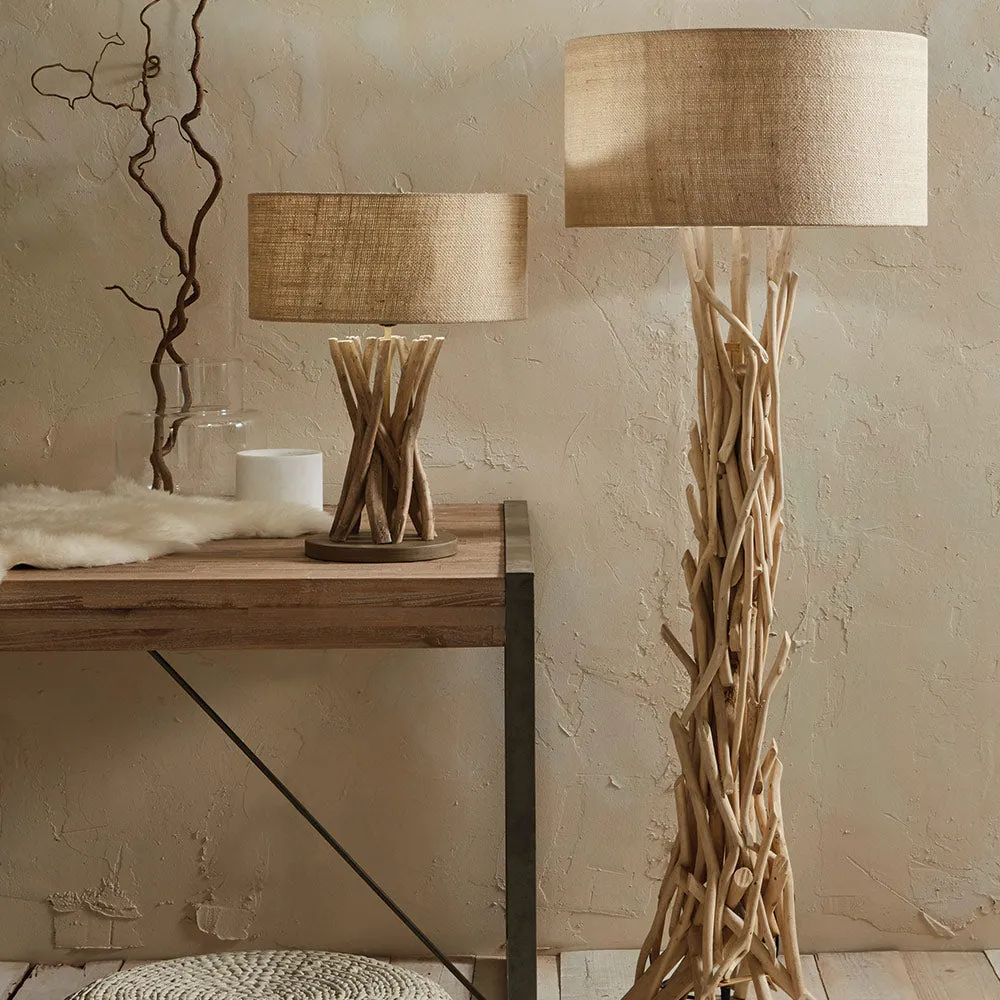 Driftwood Table Lamp - Natural, Jute product