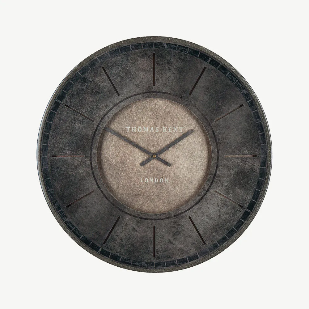 Florentine 21" Round Wall Clock - Smoke, Glass alternate view