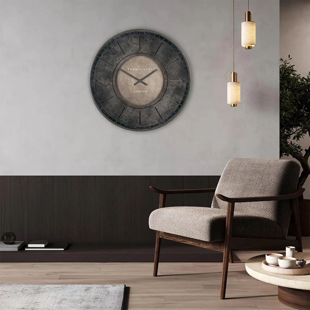 Florentine 21" Round Wall Clock - Smoke, Glass product