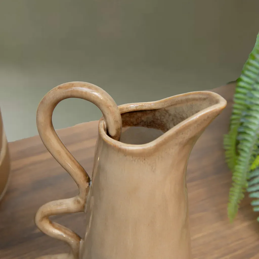 Flowing Jug with Wavy Handle alternate view