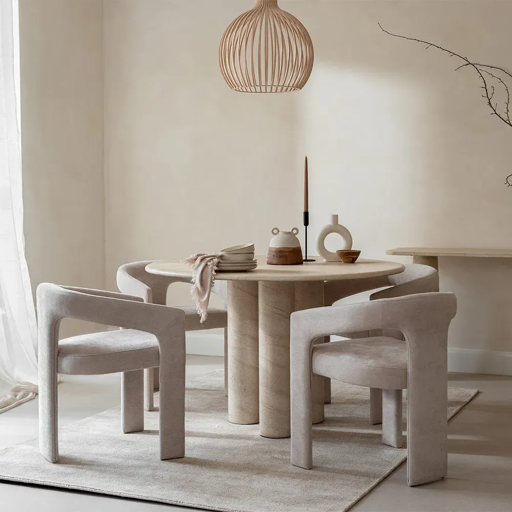 Georgia Armchair - Beige, Fabric product