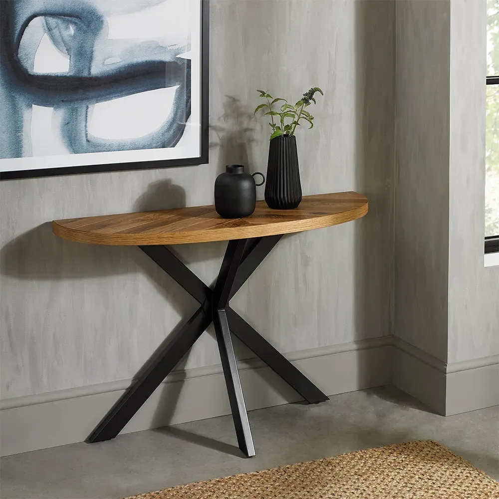 Glendale Console Table - Rustic Oak product