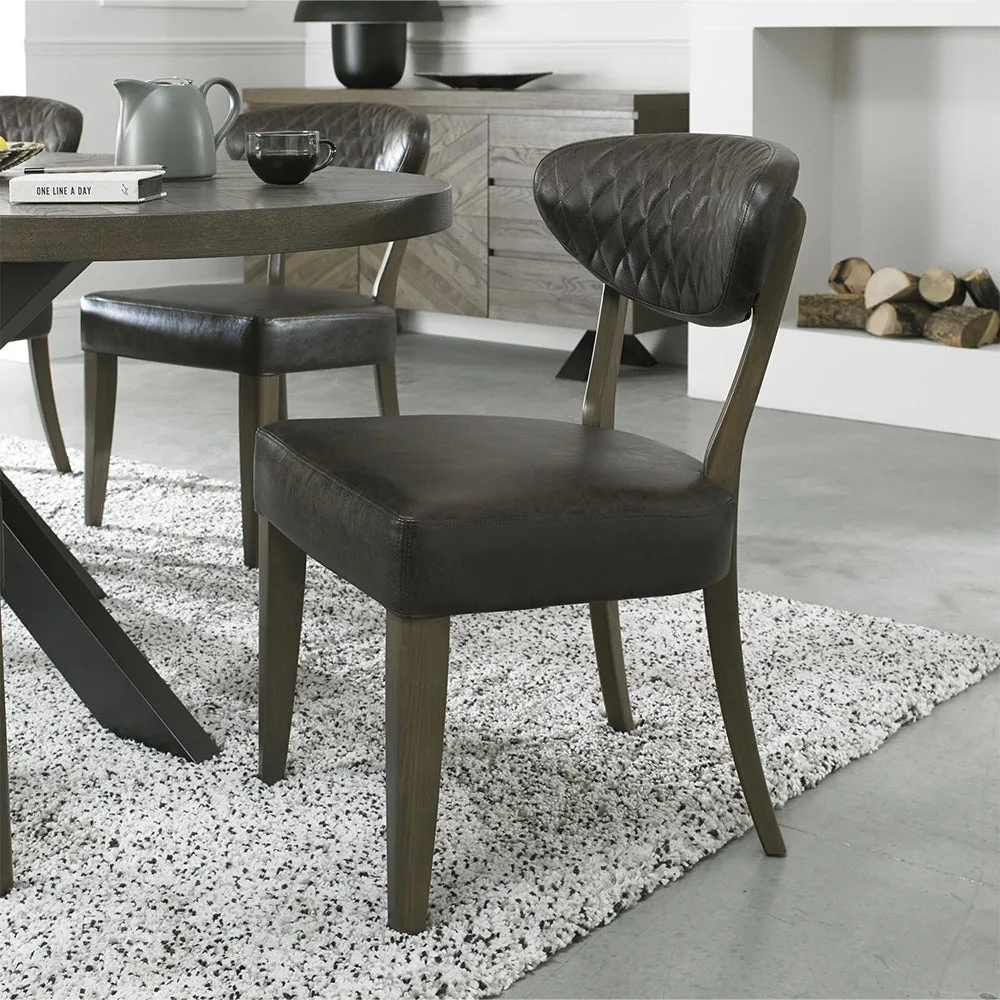 Glendale Fumed Oak Upholstered Chair product
