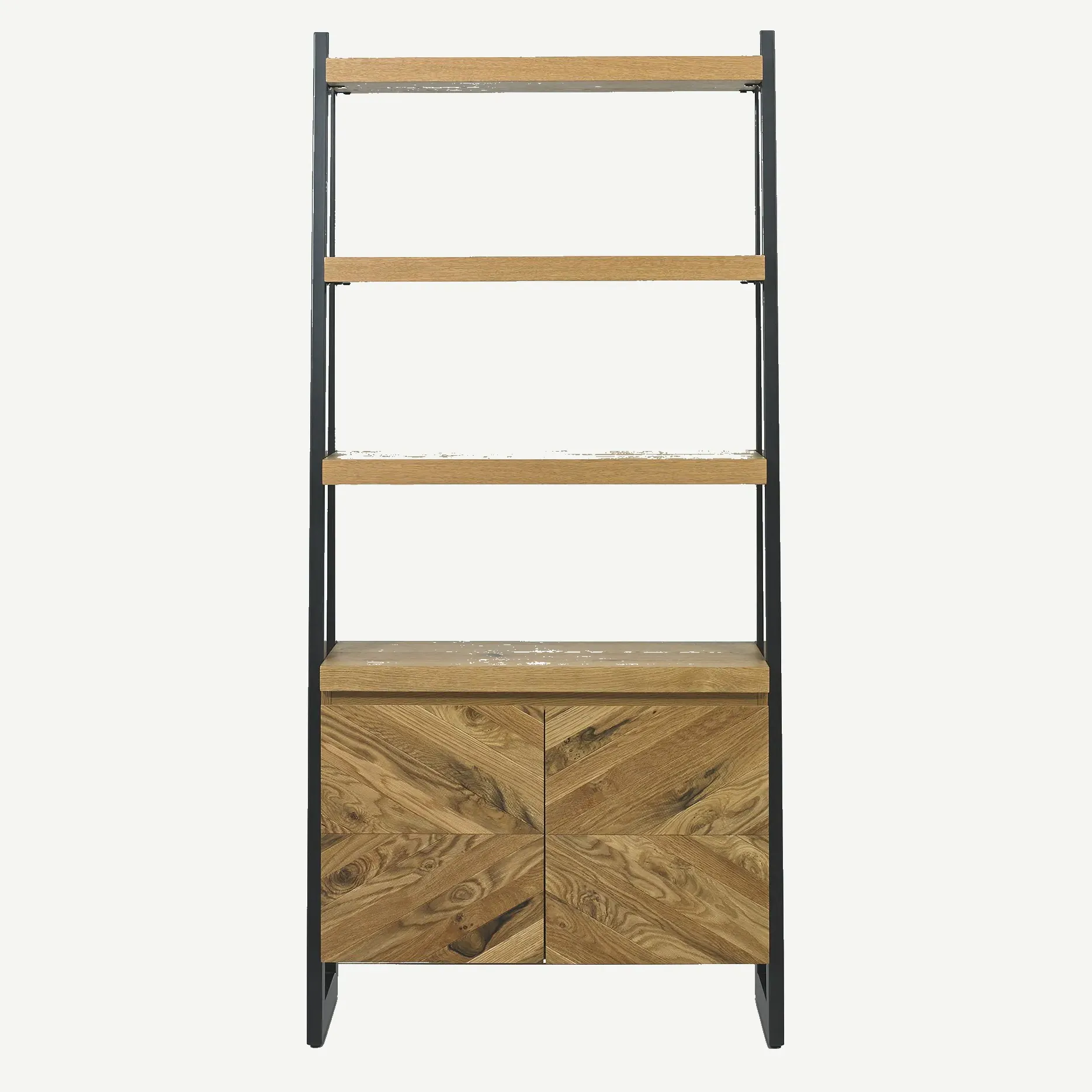 Glendale Rustic Oak Open Display Unit alternate view