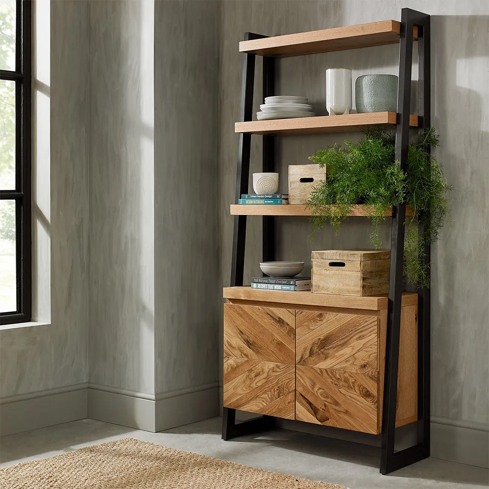 Glendale Rustic Oak Open Display Unit product
