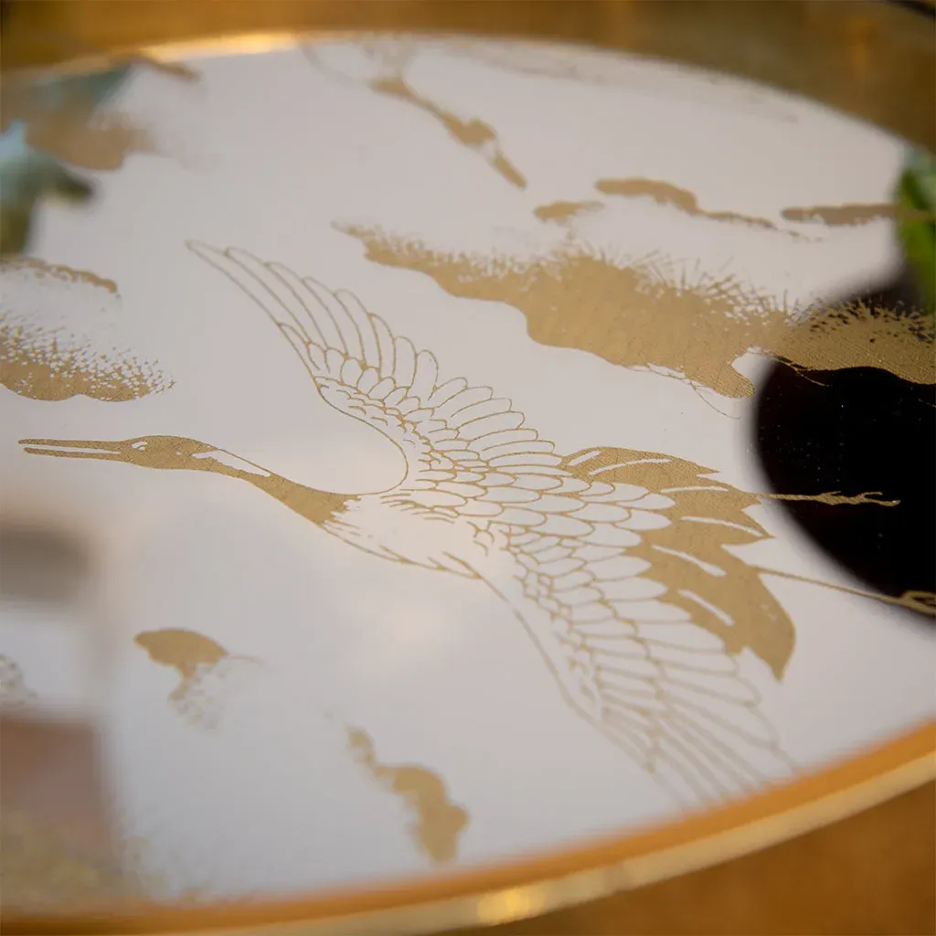 Golden Clouds Decorative Tray - Gold, Glass alternate view