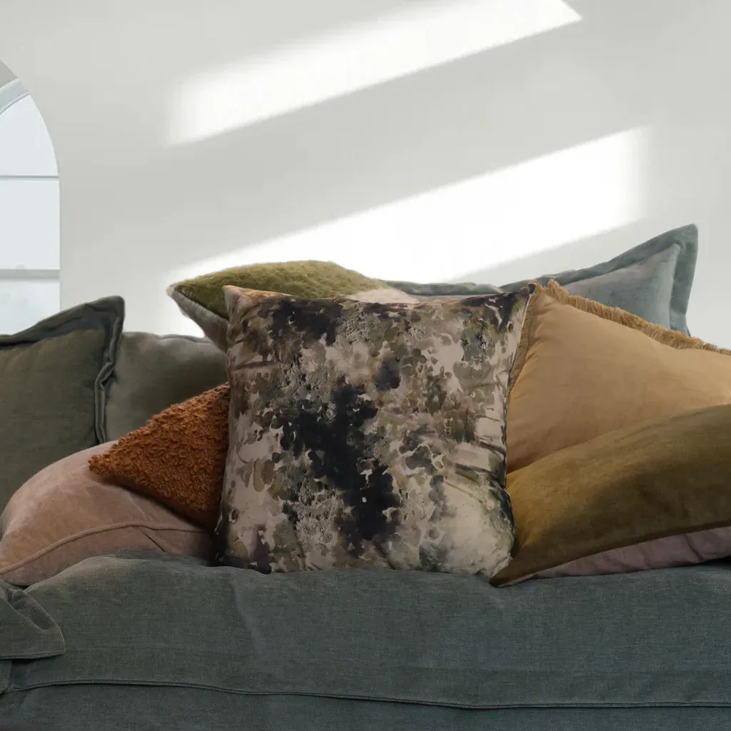 Green Forest Cushion - Green, Velvet product