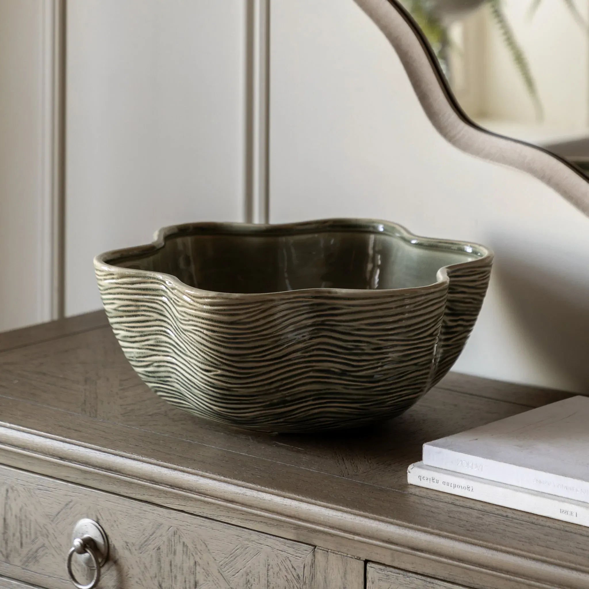 Green Glazed Ceramic Bowl - Green product