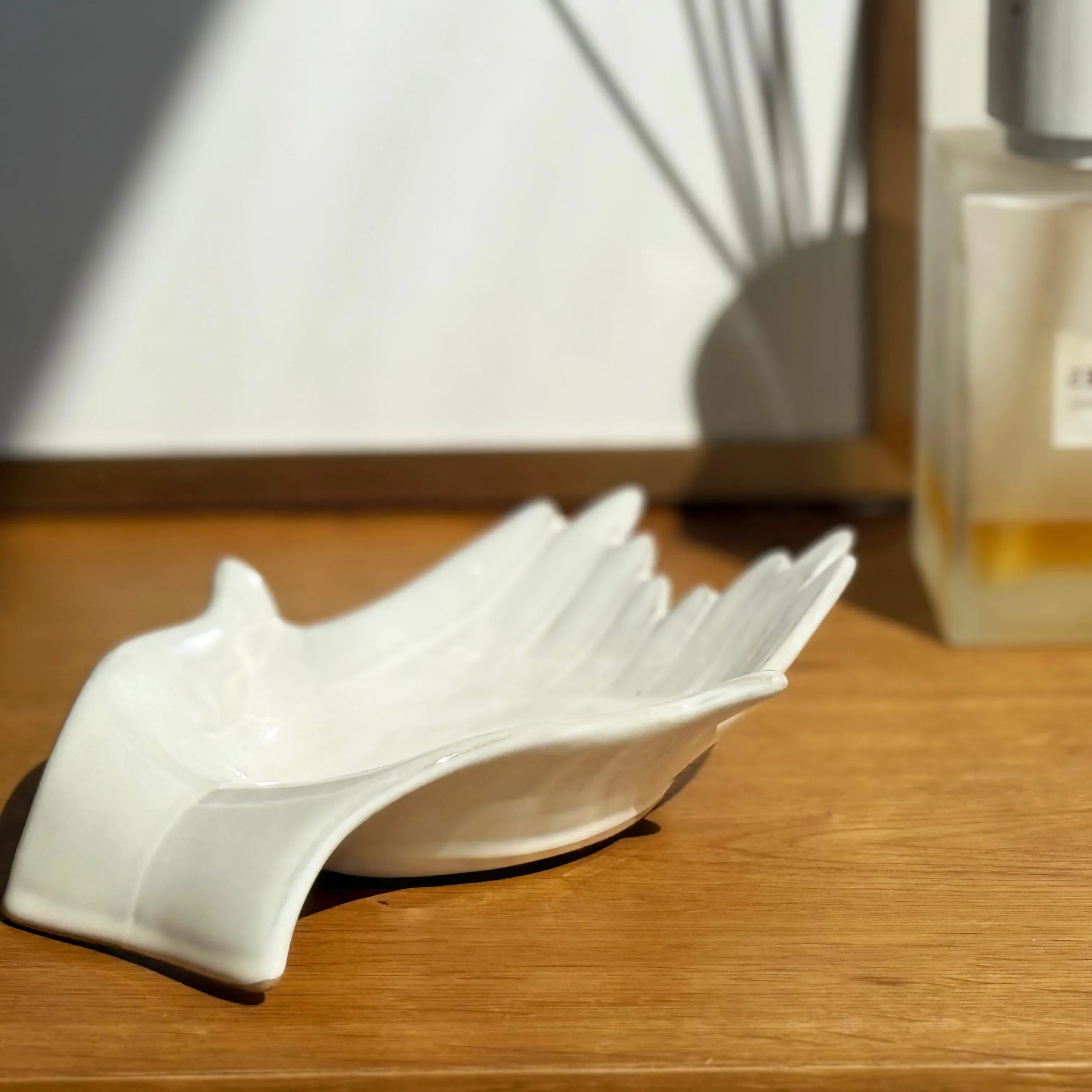 Hand Dish - White, Stoneware alternate view