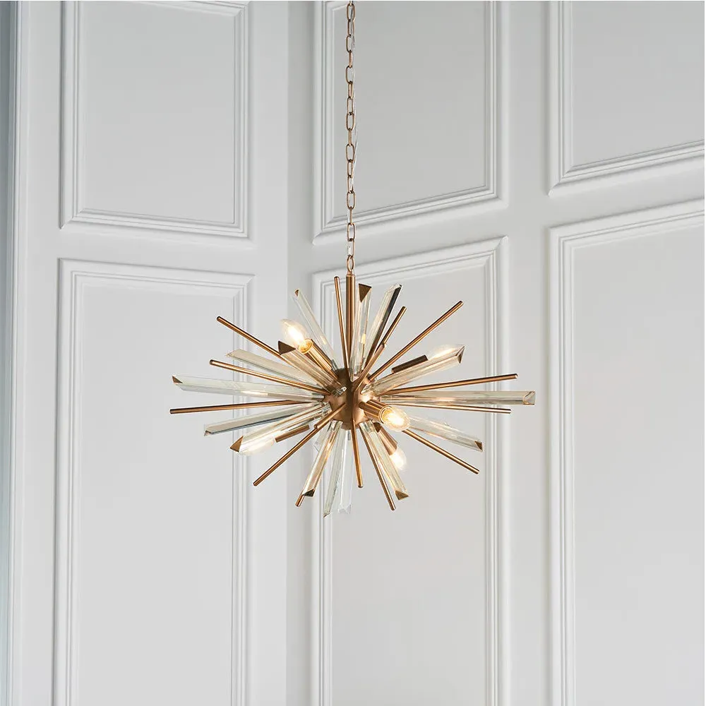 Handforth Pendant Light - Antique Brass, Glass product