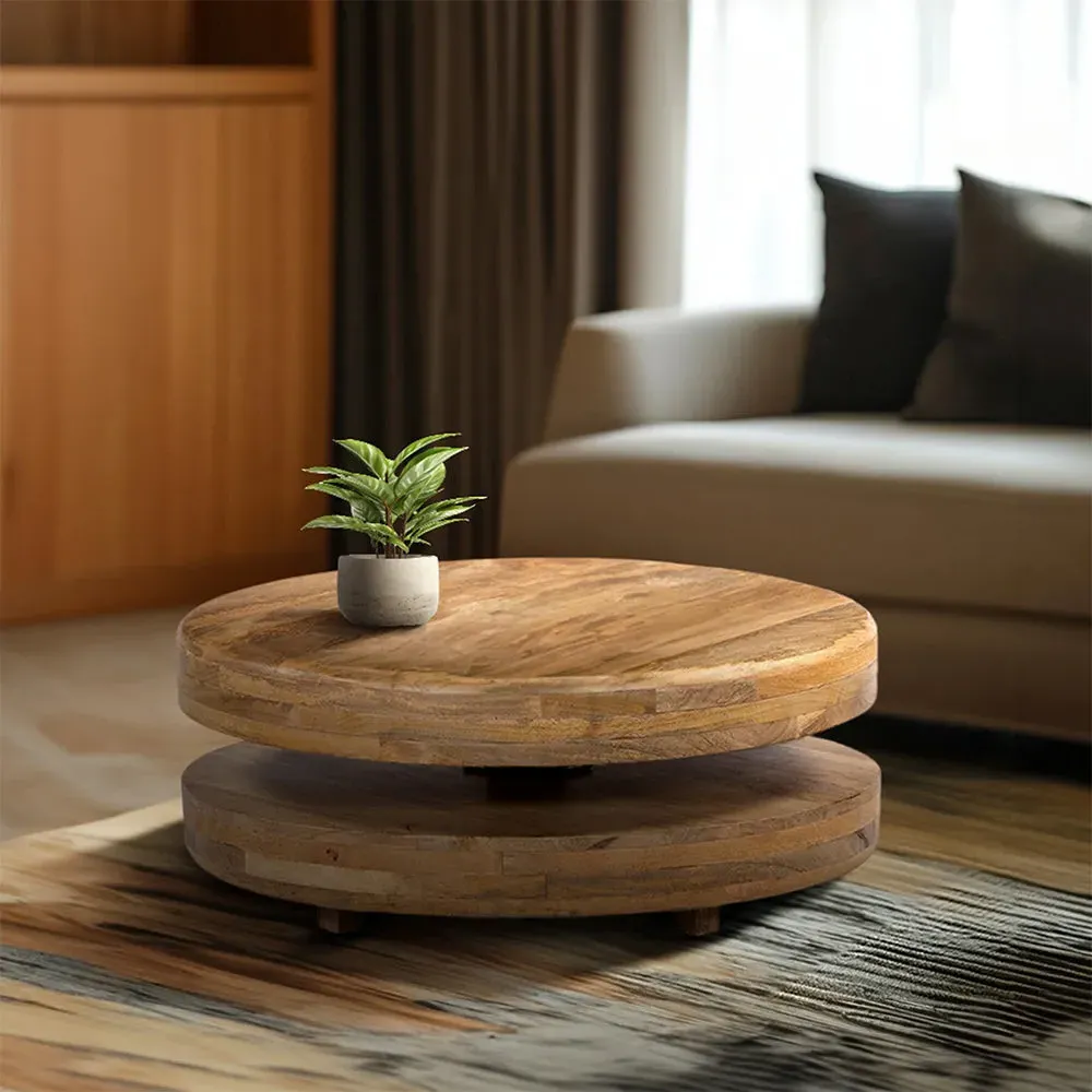 Hansi 2-Tier Coffee Table - Mango Wood product