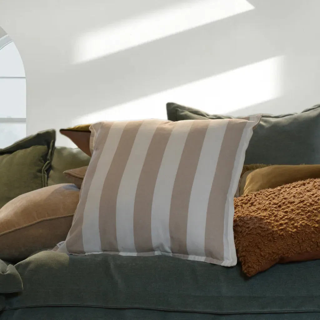 Hayle Striped Cushion - Natural alternate view