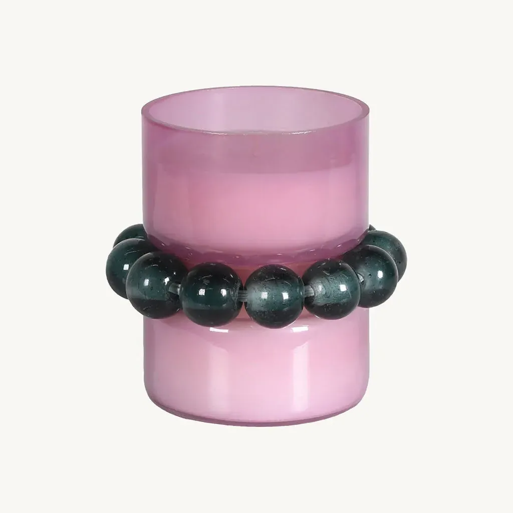Heather Tuberose Candle - Bobbled Glass alternate view