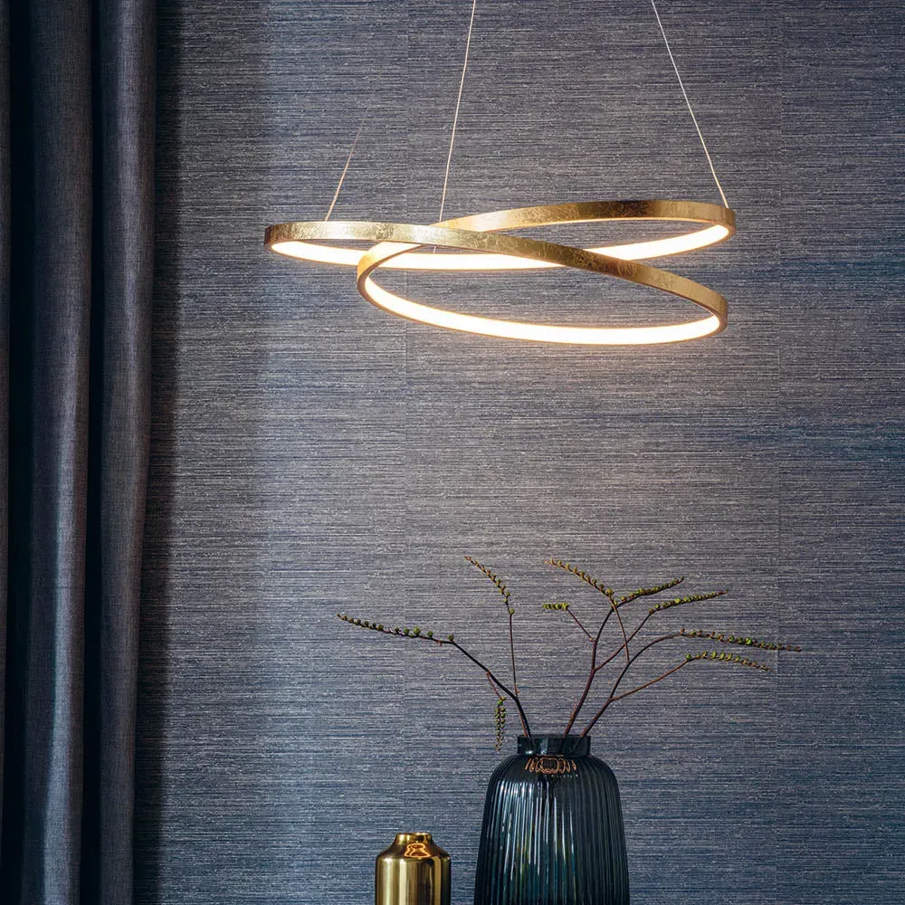 Henbury Scribble Ring Pendant Light - Gold, LED product